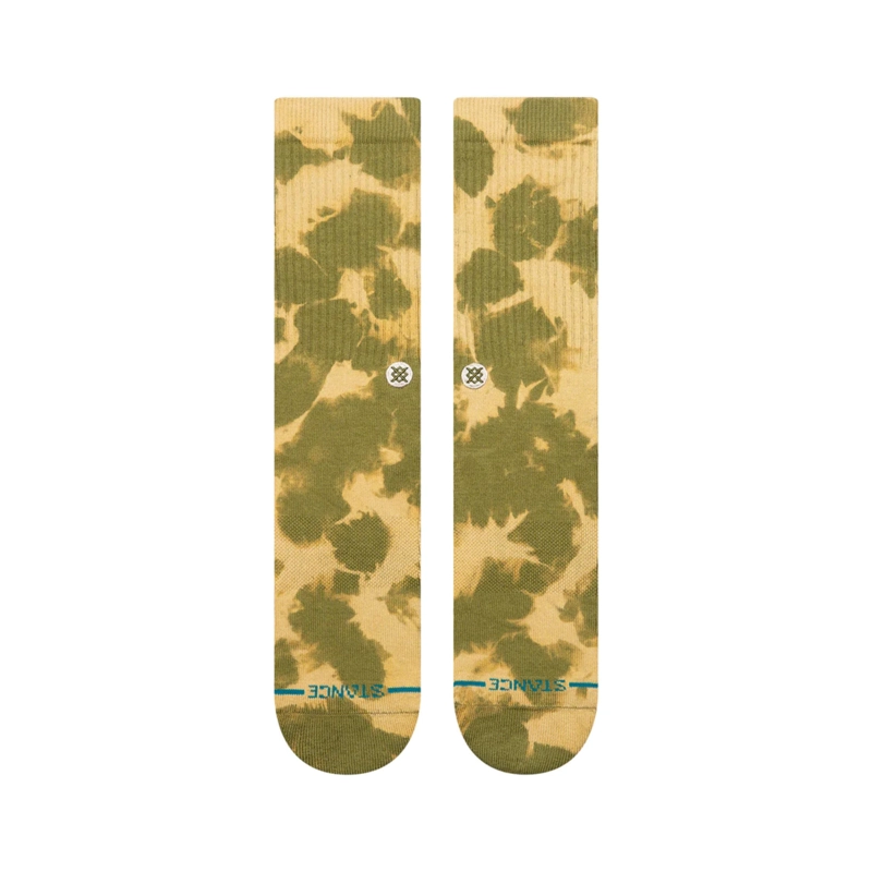 STANCE SOCKS SPOTTY DYE CREW OLIVE - 2
