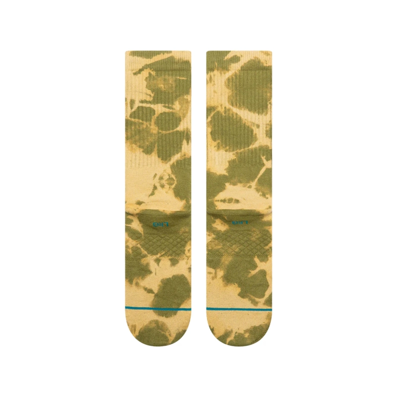 STANCE SOCKS SPOTTY DYE CREW OLIVE - 3