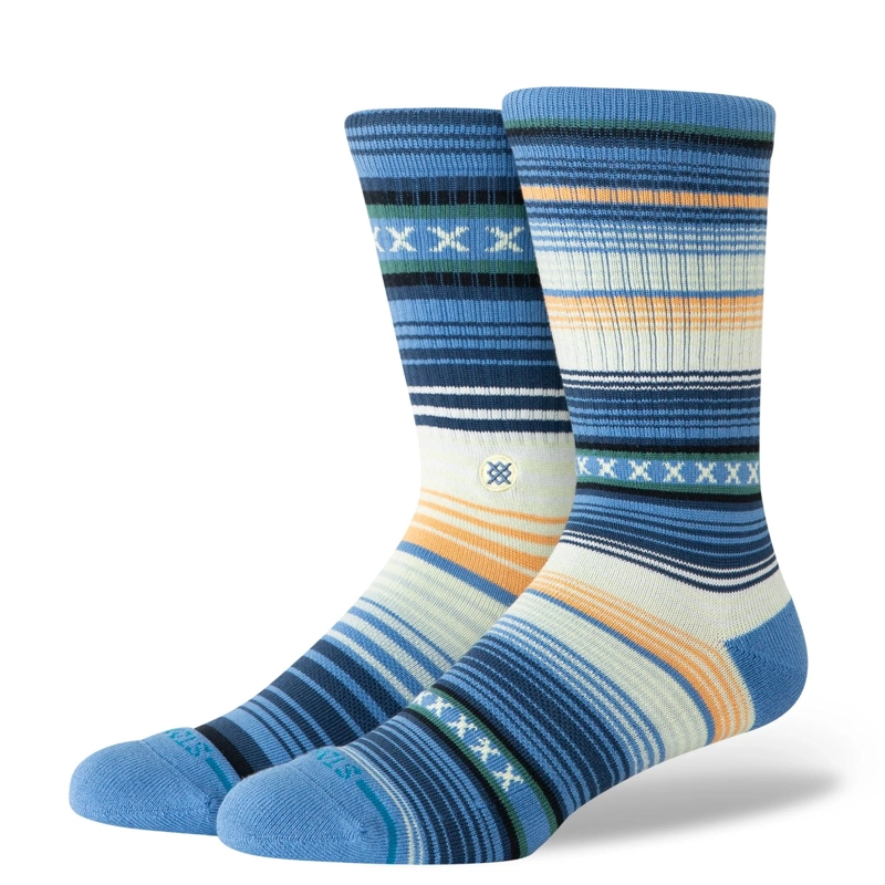 STANCE SOCKS CURREN ST CREW CAPRI BLUE - 1