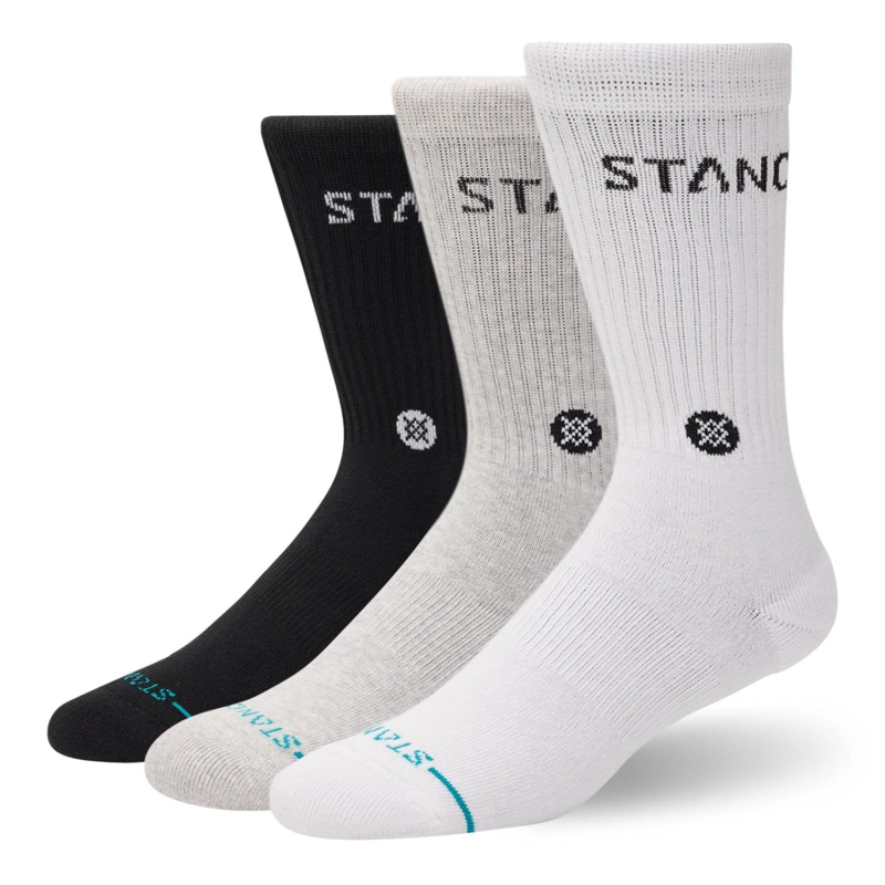 STANCE SOCKS ORIGIN 3 PACK CREW MULTICOLOR - 1