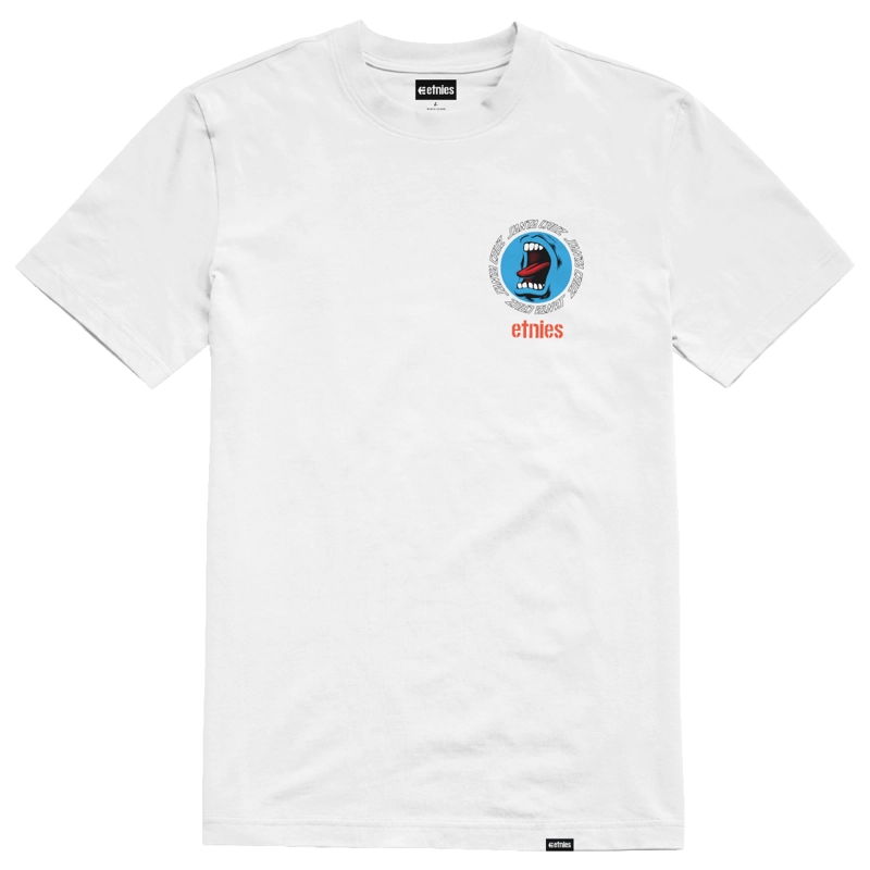 POLERA ETNIES SCREAMING HAND WHITE - 1