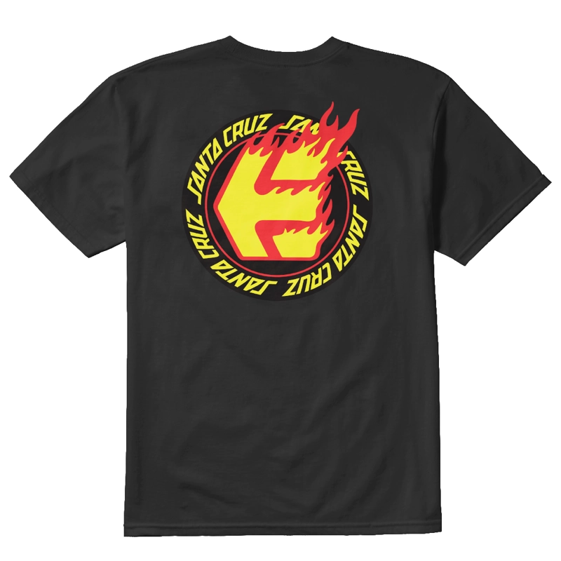 POLERA ETNIES SANTA CRUZ FLAME BLACK - 2