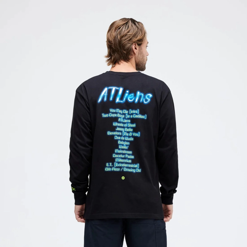 POLERA STANCE LS OUTKAST ALIENS BLACK - 2