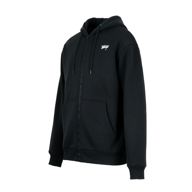 POLERON WHATUP FULL ZIPPER BASIC BLACK - 4