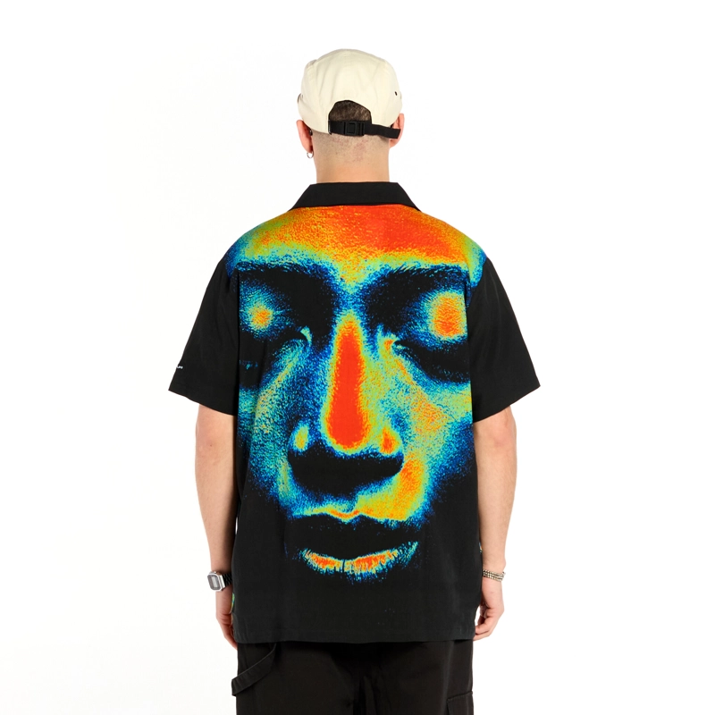 CAMISA WHATUP HOMBRE DISEÑO NEGRO - 2