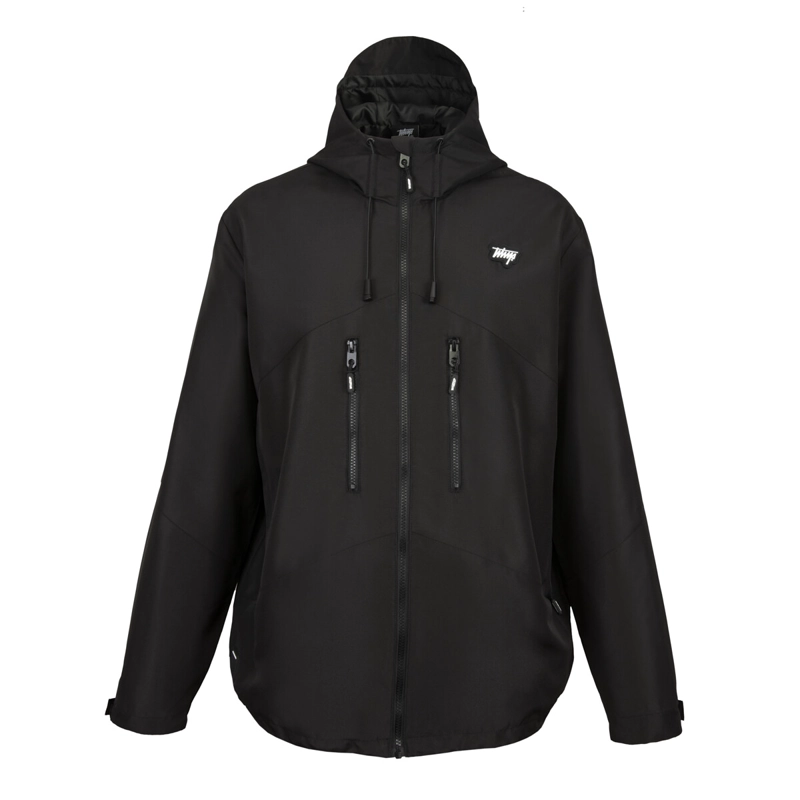 CORTAVIENTO WHATUP FULL ZIPPER ALL BLACK - 1