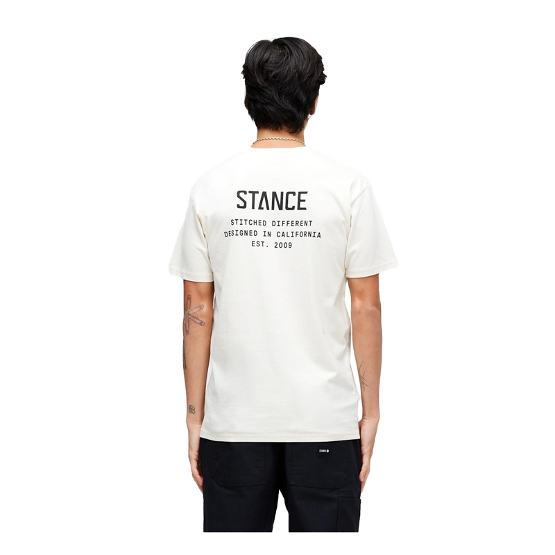 POLERA STANCE ESTABLISHED VINTAGE WHITE - 2