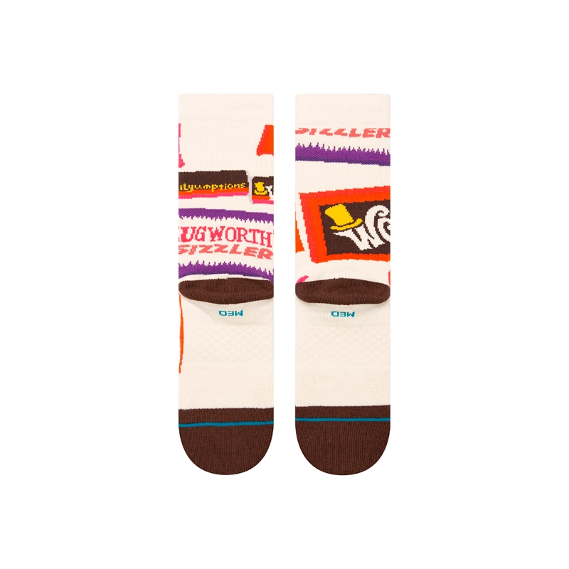 STANCE SOCK WILLY WONKA BARS BROWN - 3