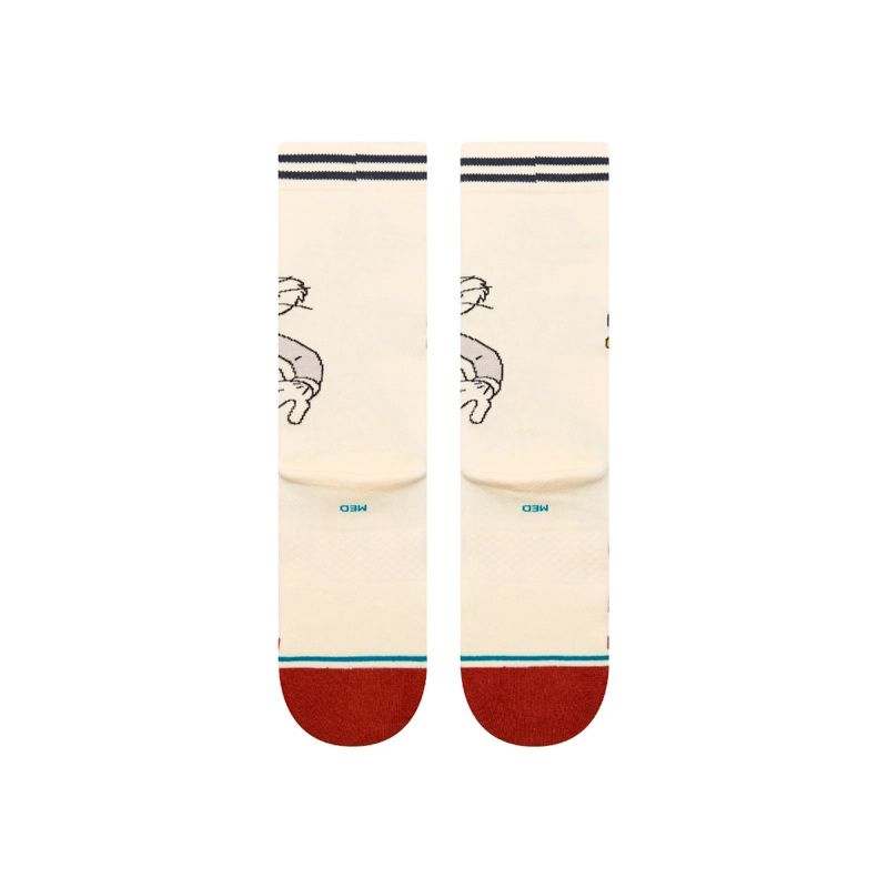 STANCE SOCK BUGS BUNNY CREW VINTAGE WHITE - 3