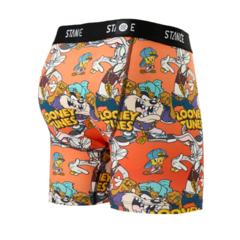 BOXER MEN STANCE LOONEW TUNES BRIEF ORANGE BLACK - 2