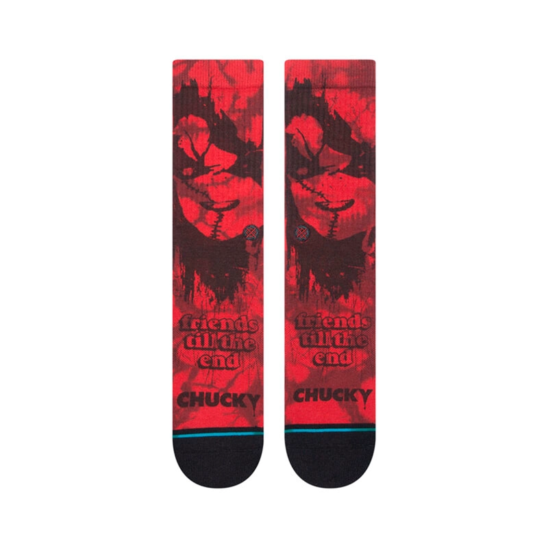 STANCE SOCK CHUCKY WANNA PLAY BLACK RED - 2