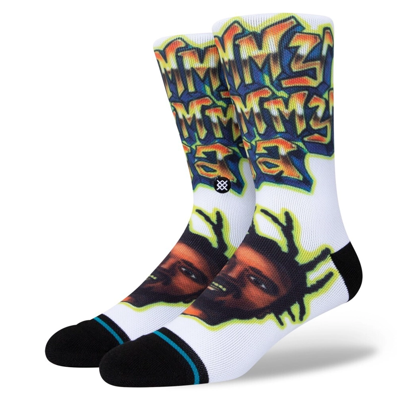 STANCE SOCK SHIMMY SHIMMY YA WHITE - 1