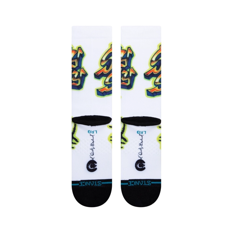 STANCE SOCK SHIMMY SHIMMY YA WHITE - 3