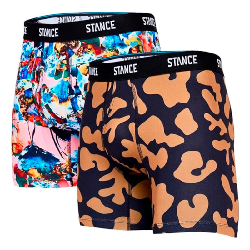PACK 2 BOXER MEN STANCE DIRTY DEEDS BRIEF MULTI - 1