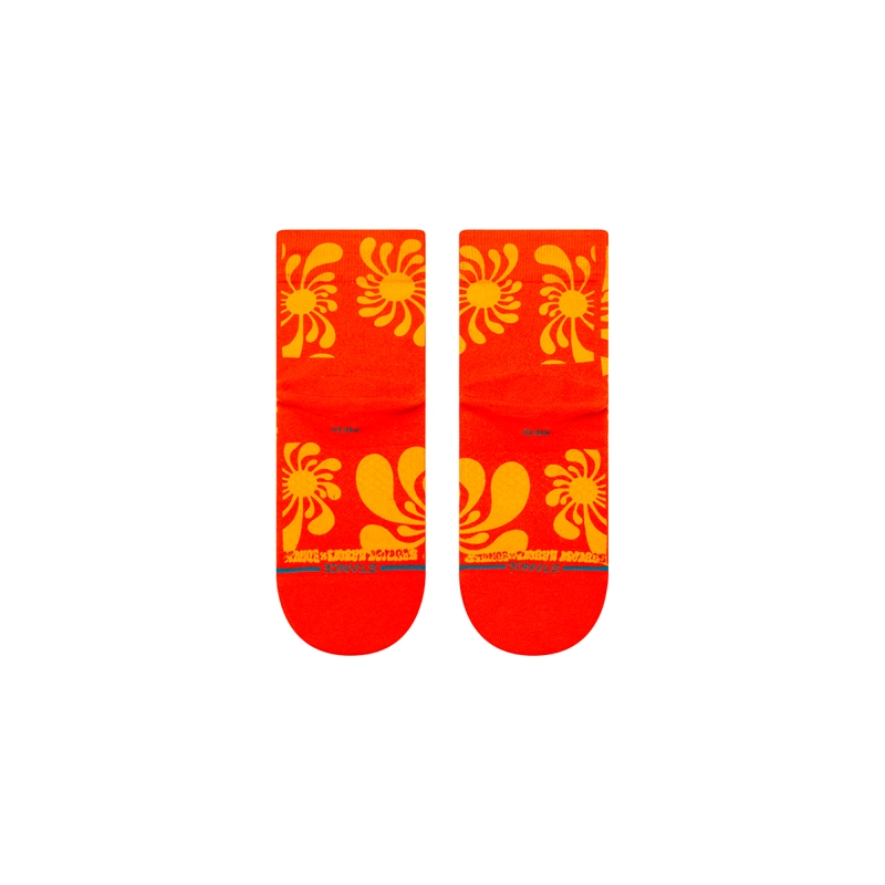 STANCE SOCK WOMEN QUARTER BY LAURYN ALVAREZ ORANGE - 3