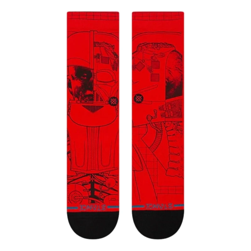 STANCE SOCK MEN VADER STAR WARS CREW RED - 2