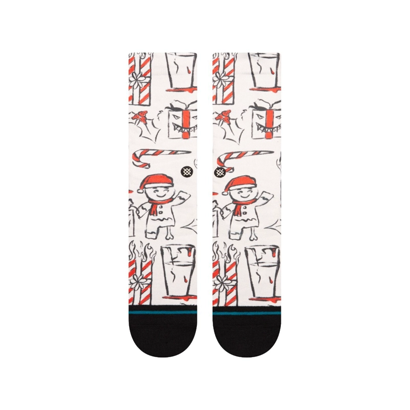STANCE SOCK MEN ANGRY HOLIDAYZ POLY OFF WHITE - 2