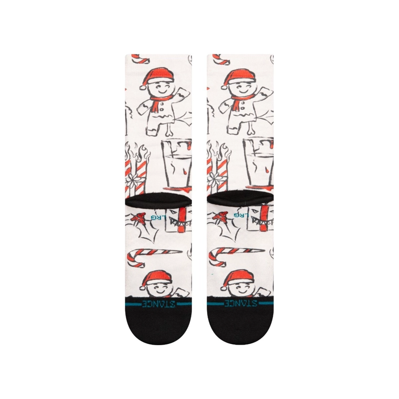 STANCE SOCK MEN ANGRY HOLIDAYZ POLY OFF WHITE - 3