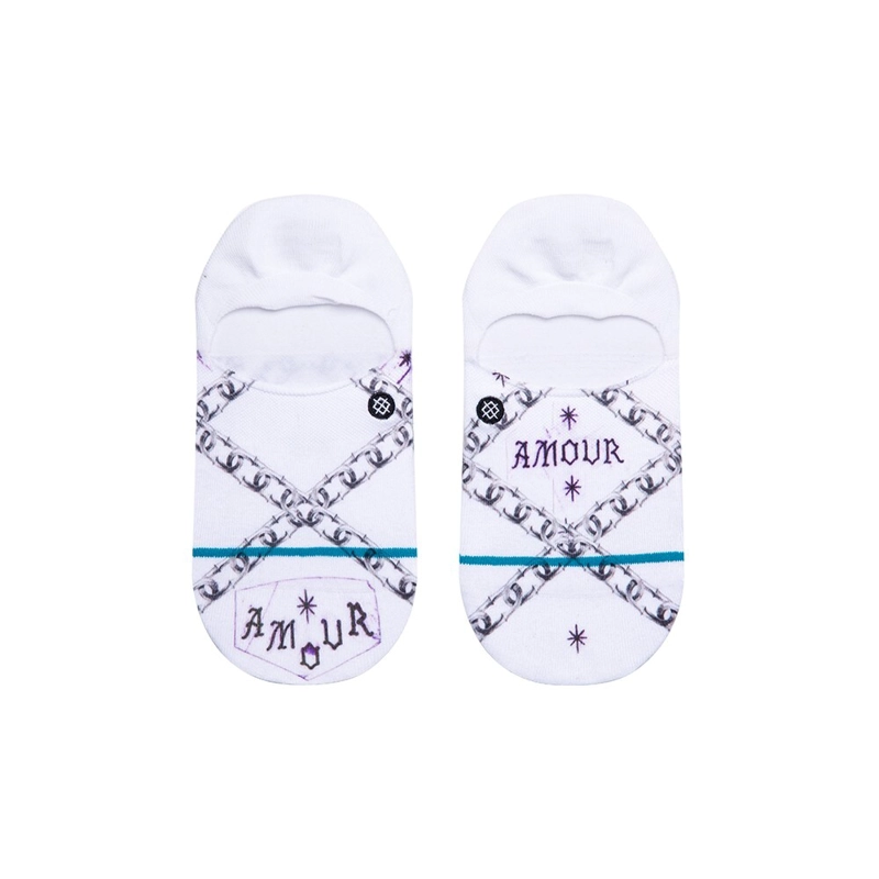 STANCE SOCK NO SHOW WOMEN AMOUR WHITE - 2