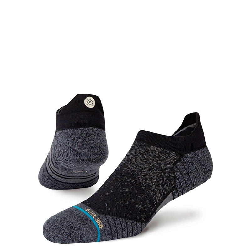 STANCE SOCK RUN TAB MEN BLACK - 1