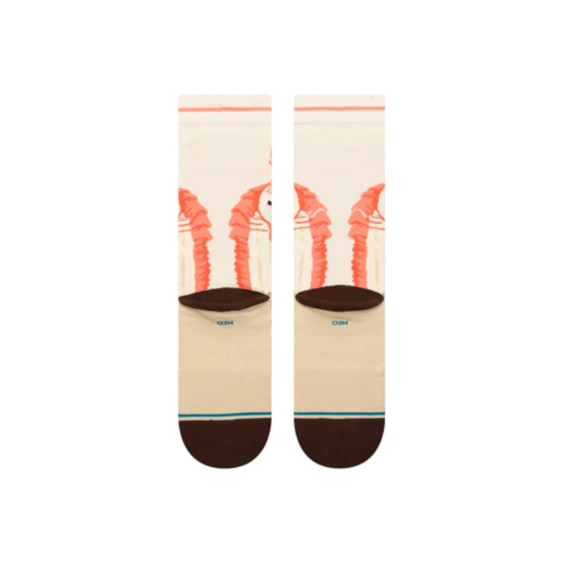 STANCE SOCK JAR JAR CREW VINTAGE WHITE - 3
