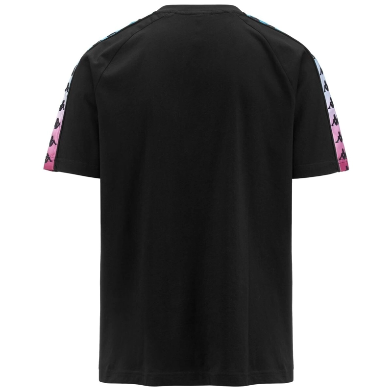 POLERA MEN BANDA COEN DEGRADE BLACK TURQUOISE FUXIA - 2