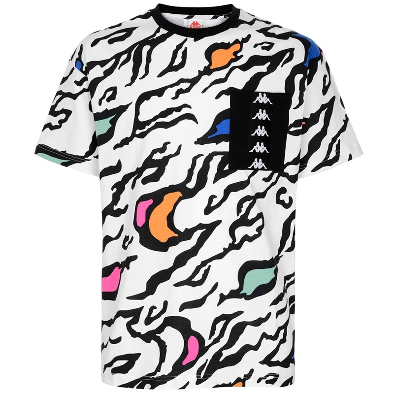 POLERA 222 BANDA MEN FAPO GRAPHIK WHITE BLACK - 1