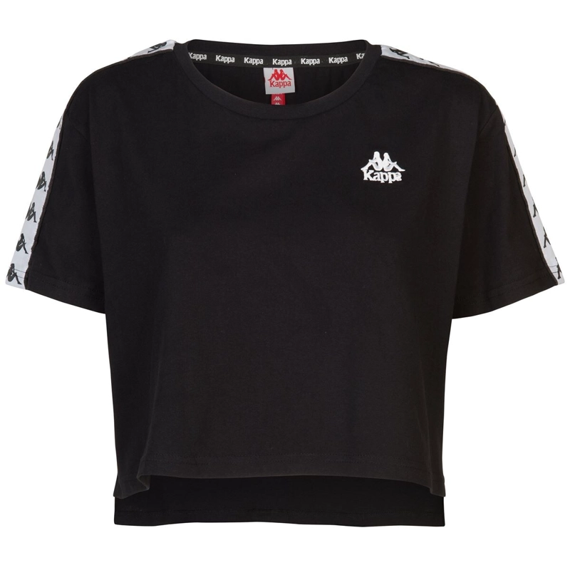 POLERA CROP 222 WOMEN BANDA APUA BLACK WHITE - 1