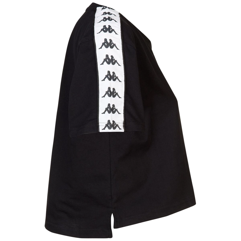 POLERA CROP 222 WOMEN BANDA APUA BLACK WHITE - 2