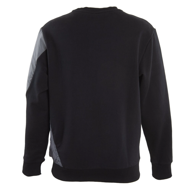 POLERON MEN AUTHENTIC CREW TECH VELFEND BLACK DARKSMOKE GREY - 2