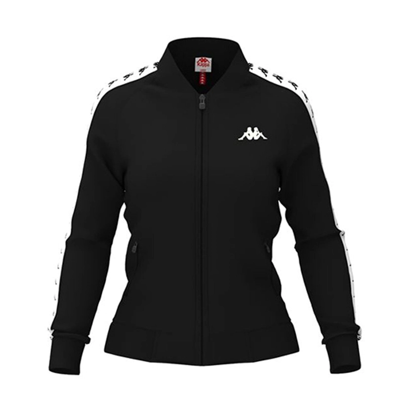 CHAQUETA KAPPA 222 BANDA WOMBER SLIM BLACK WHITE - 1