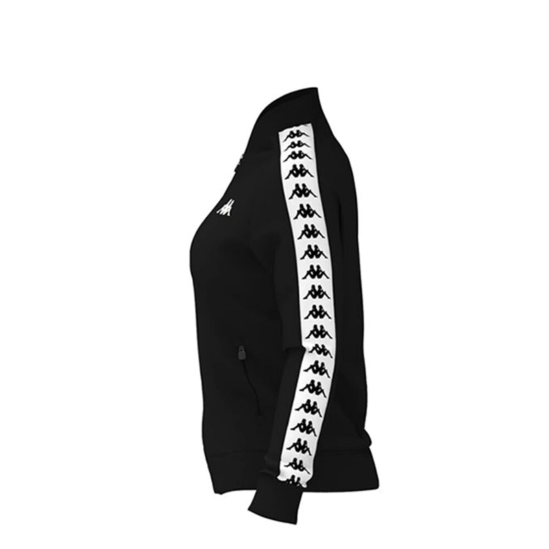CHAQUETA KAPPA 222 BANDA WOMBER SLIM BLACK WHITE - 4