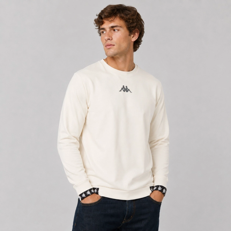 POLERON KAPPA MEN 222 BANDA ERONDO BEIGE BLACK - 1