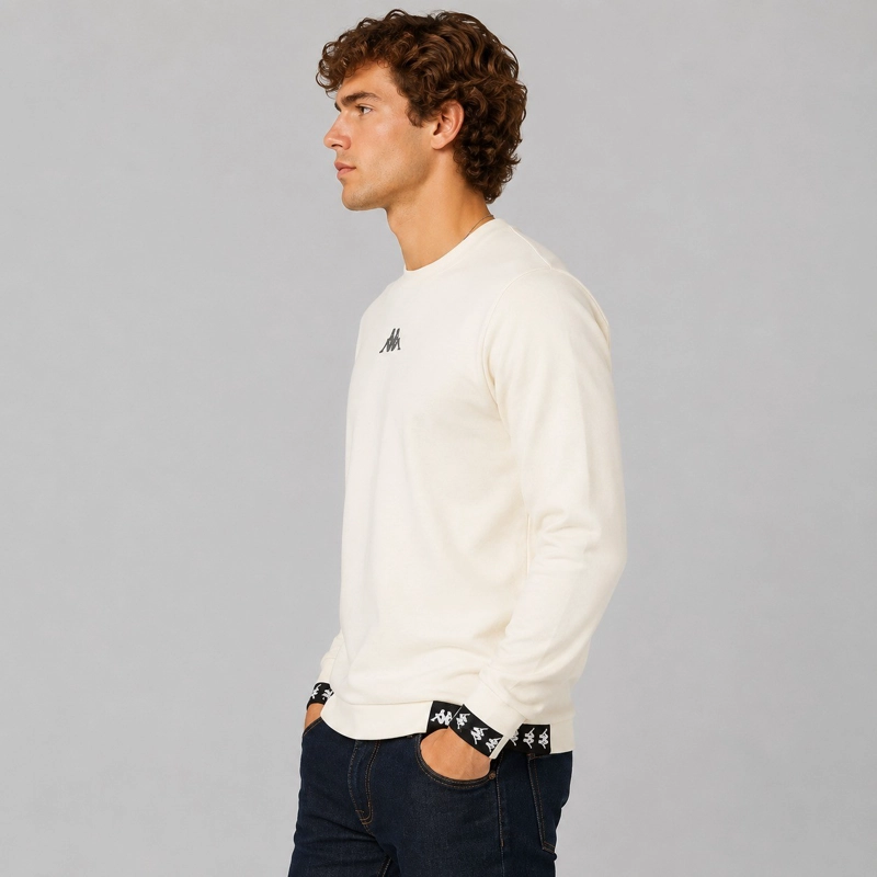 POLERON KAPPA MEN 222 BANDA ERONDO BEIGE BLACK - 3