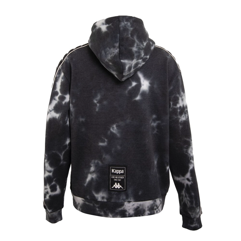 POLERON MEN FULL ZIPPER TIE DYE SMOKE BLACK GREY - 2