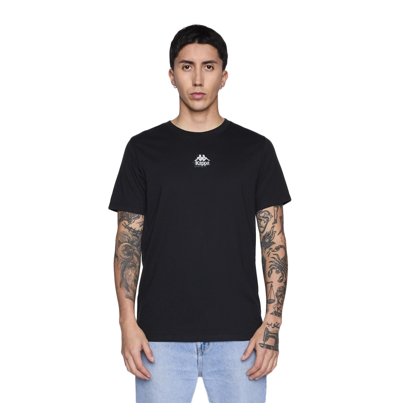 POLERA KAPPA MEN BLACK OMINI GREY - 1