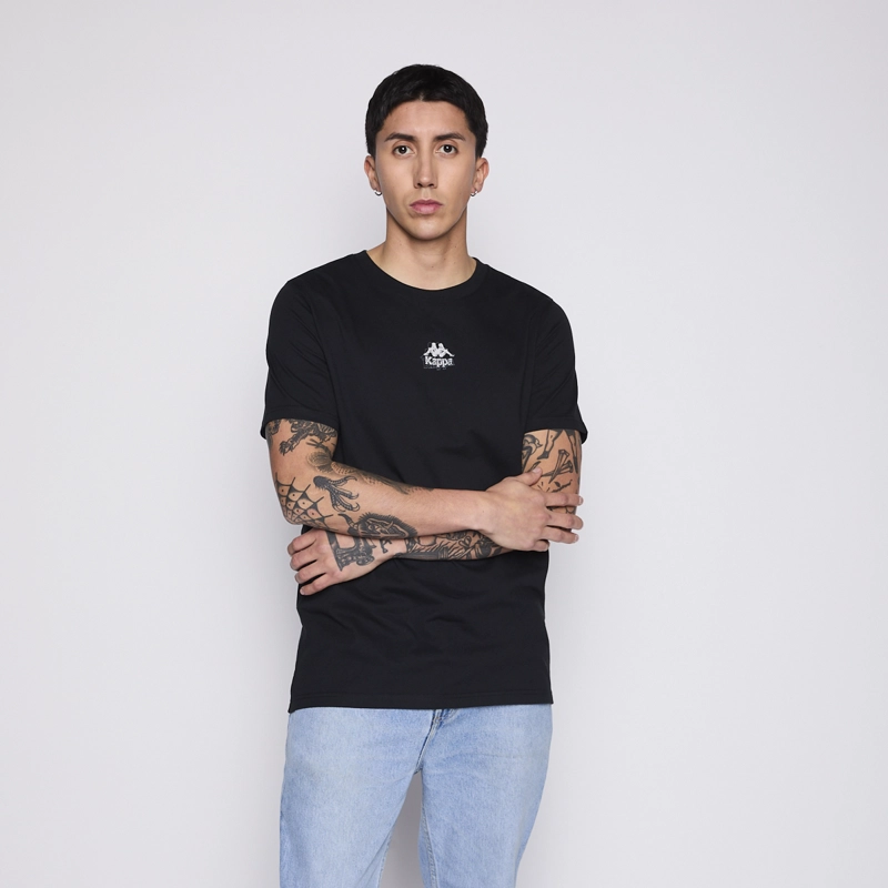 POLERA KAPPA MEN BLACK OMINI GREY - 4
