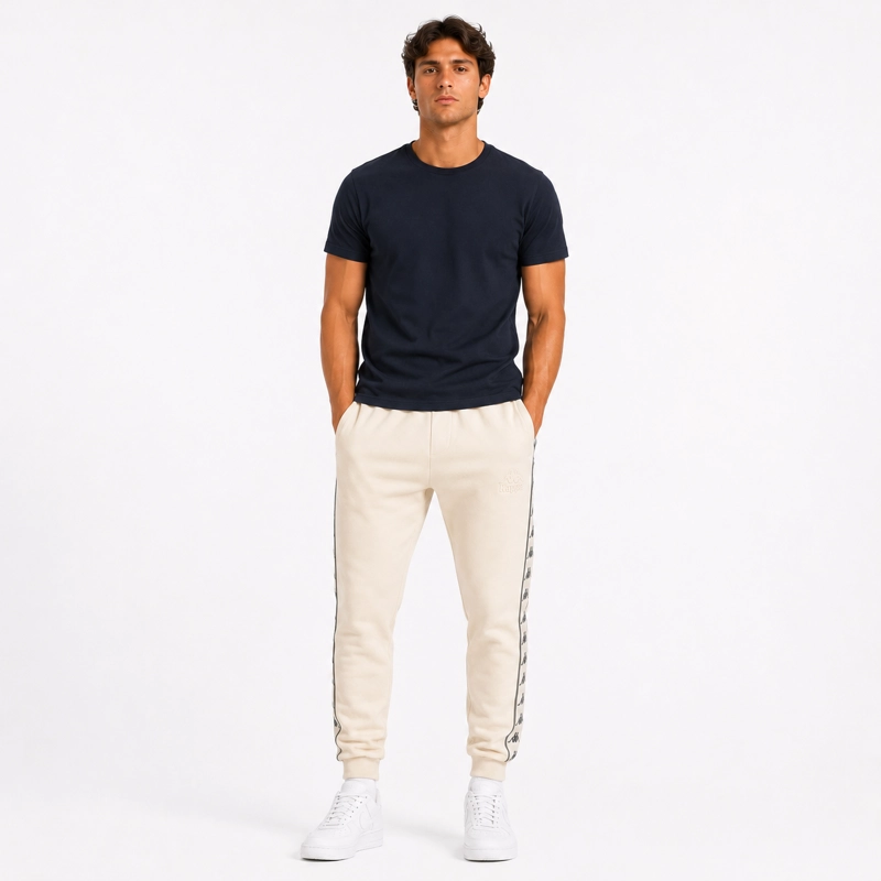 PANTALON MEN 222 BANDA BUNTU BEIGE GREY - 3