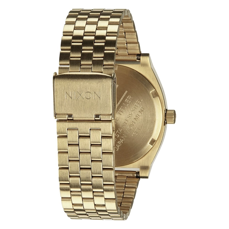 RELOJ TIME TELLER GOLD GREEN SUNRAY NIXON - 2
