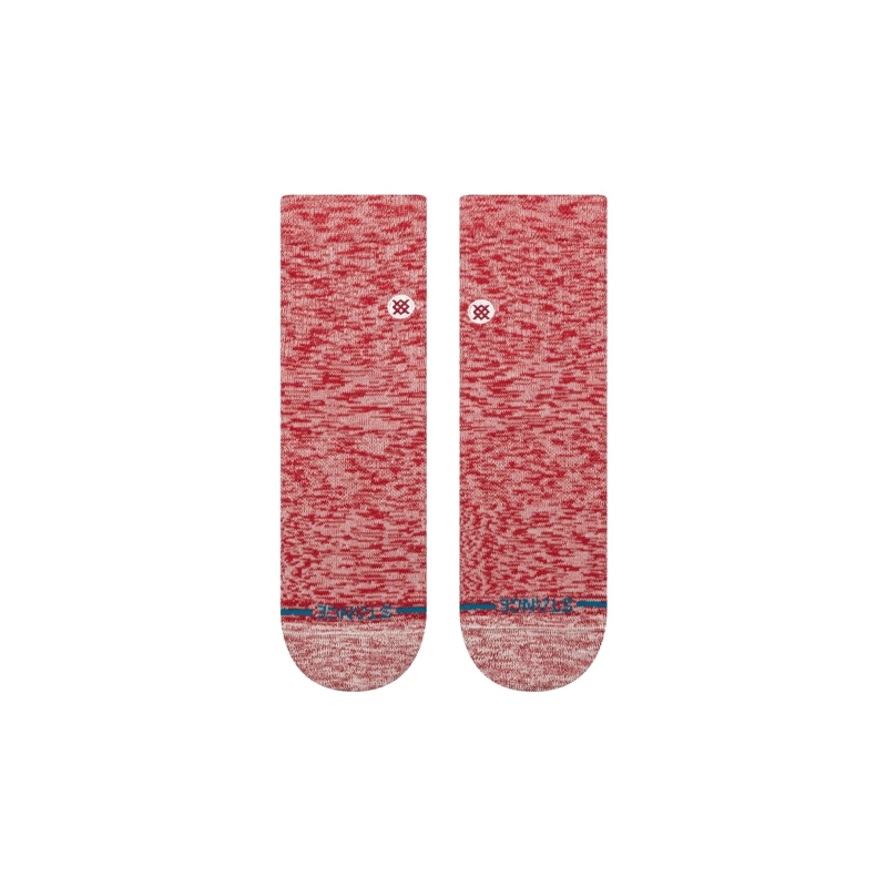 STANCE SOCKS SLUB QUARTER RED - 2