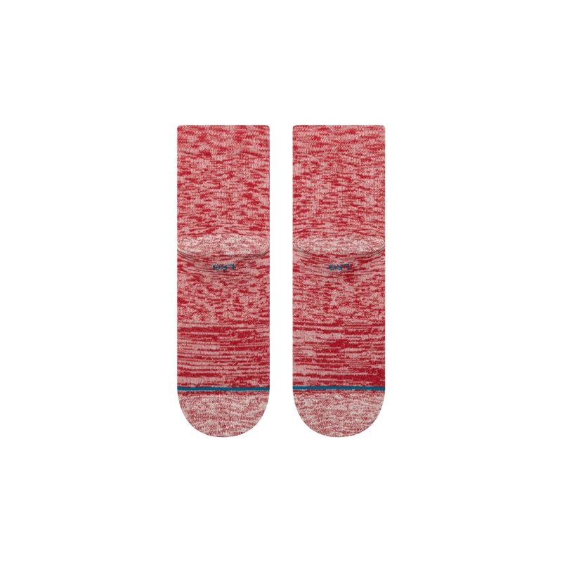 STANCE SOCKS SLUB QUARTER RED - 3