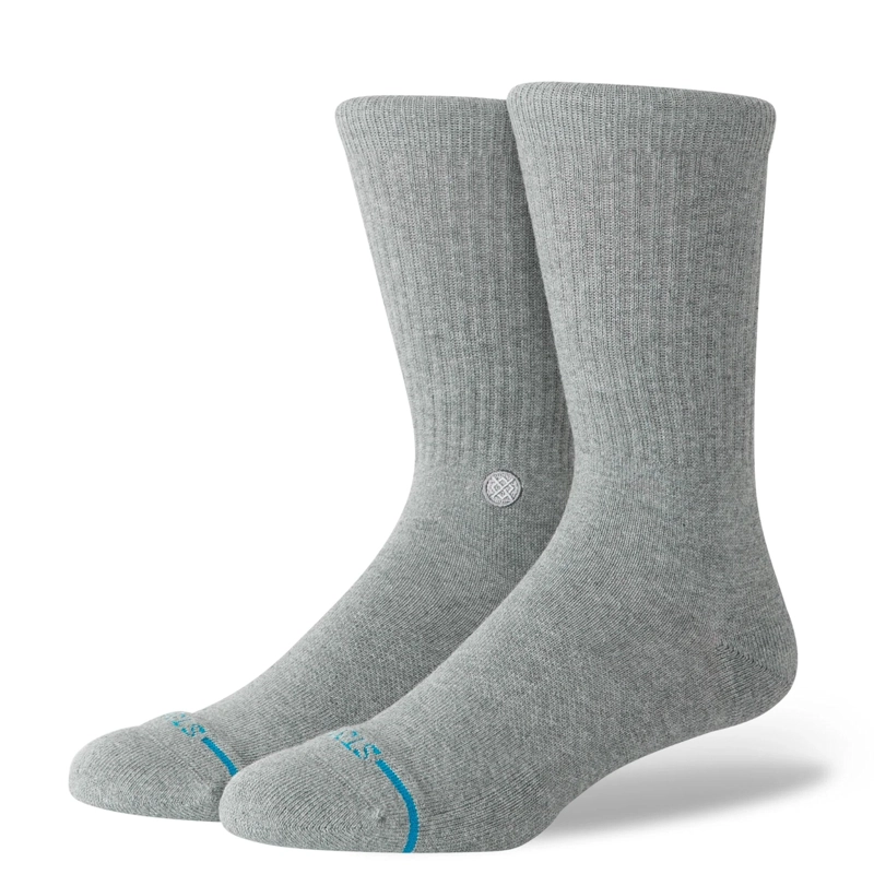 STANCE SOCKS ICON GREY HEATHER - 1