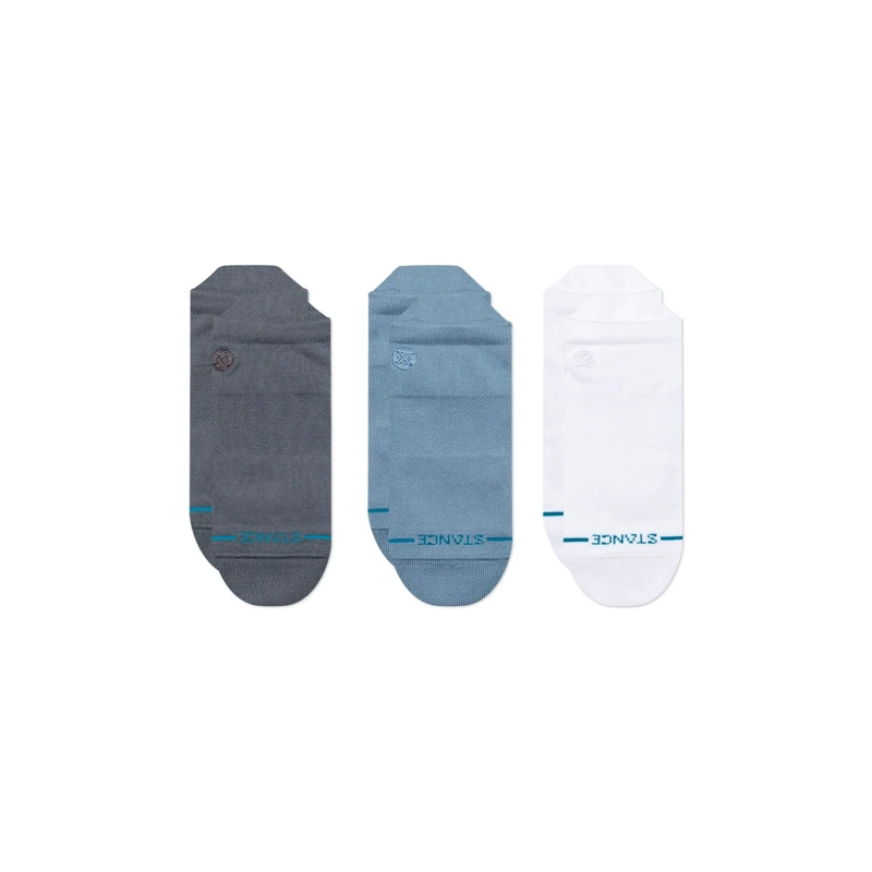 STANCE SOCKS 3 PACK ICON LOW TAB TURBULENCE - 1