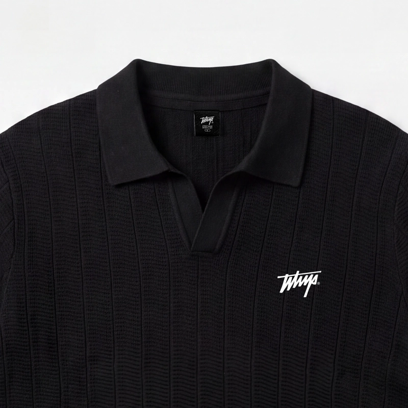 POLERA WHATUP MEN KNITTED BLACK - 3