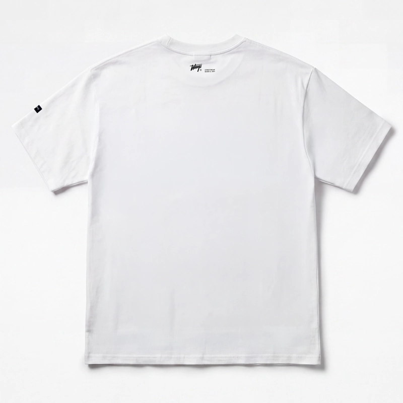 POLERA WHATUP MEN BOXY WIHTE LOGO GREY - 2