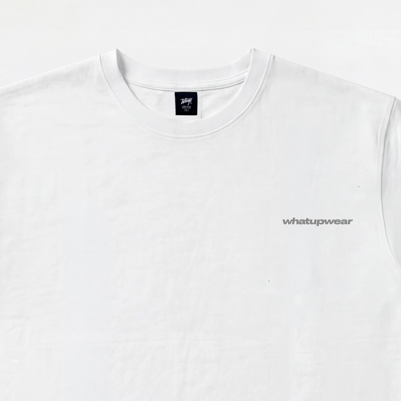 POLERA WHATUP MEN BOXY WIHTE LOGO GREY - 3