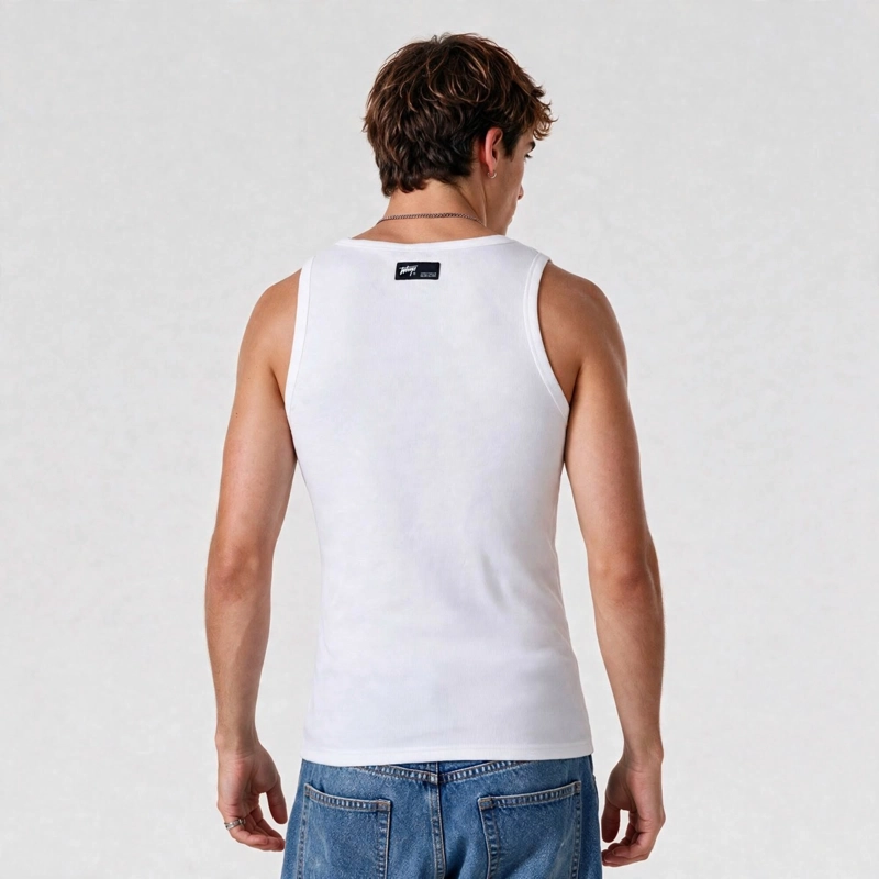 POLERA WHATUP MEN TANK WHITE - 2