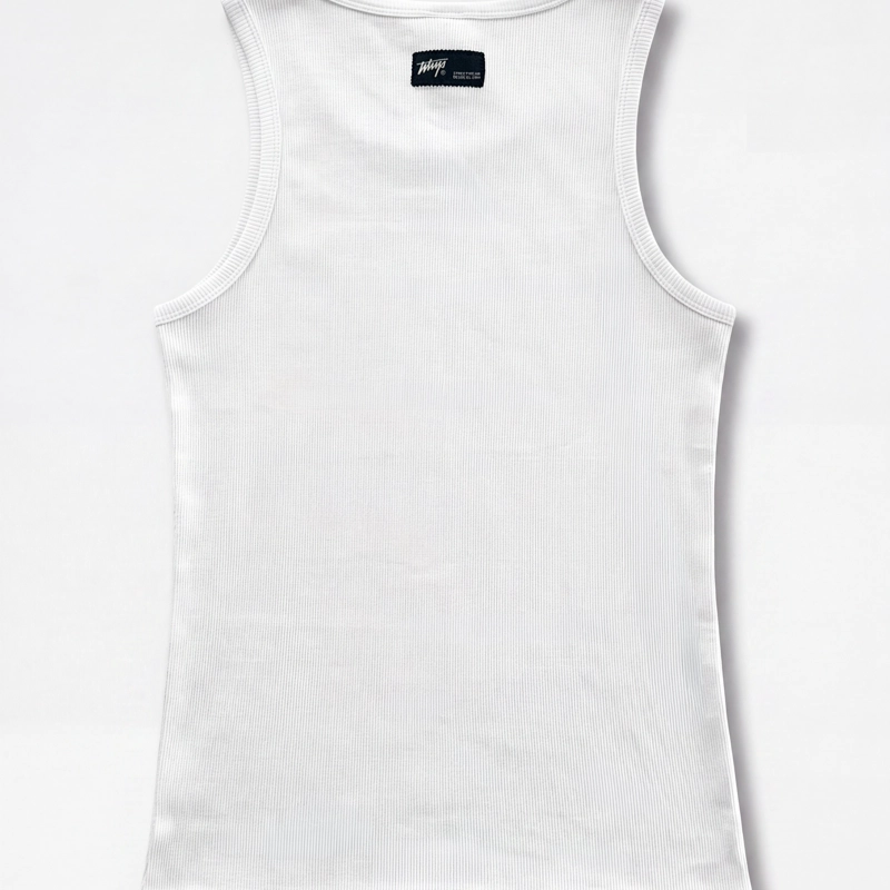 POLERA WHATUP MEN TANK WHITE - 5