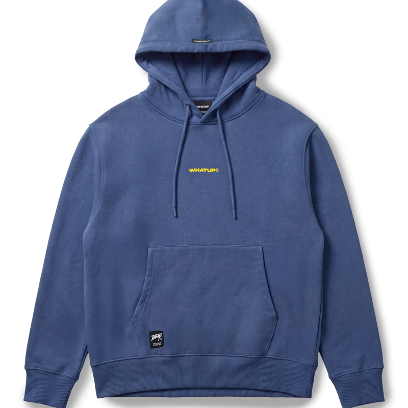 POLERON WHATUP HOODIE BLUE LOGO - 1