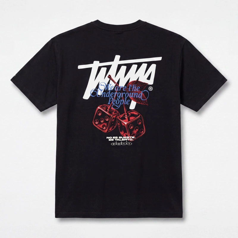 POLERA WHATUP MEN OVERSIZE CHERRY DICE BACK - 5